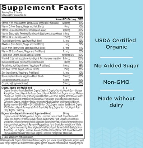 Organic Super Greens + Multivitamin