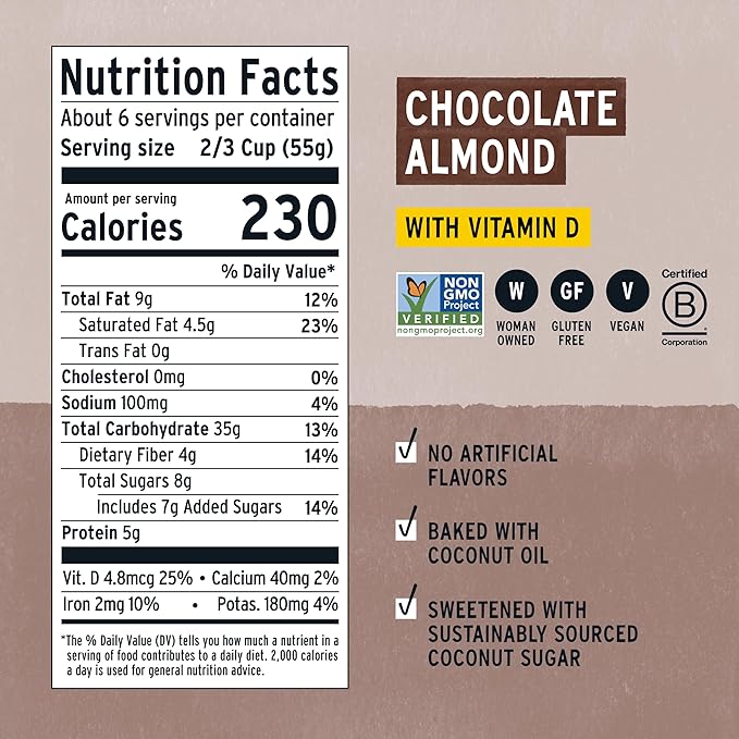 PURELY ELIZABETH Chocolate Almond 11 OZ