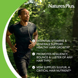 Natures Plus Men's Ultra Hair Plus With MSM 60 Tablets