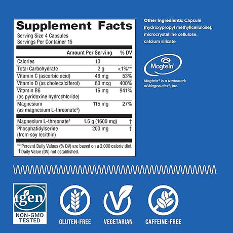 CALM NATURAL VITALITY FOCUS MAGNESIUM L-THREONATE