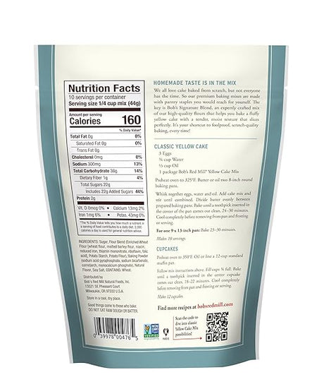 BOB`S RED MILL Yellow Cake Mix 15.5 OZ