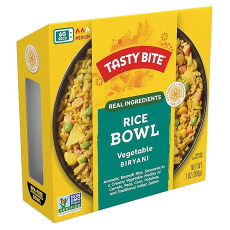 TASTY BITE Vegetable Biryani,Rice Bowl 7 OZ