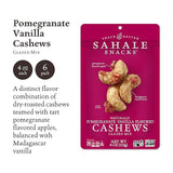 SAHALE SNACKS Cashews With Pomegranate & Vanilla 4 OZ