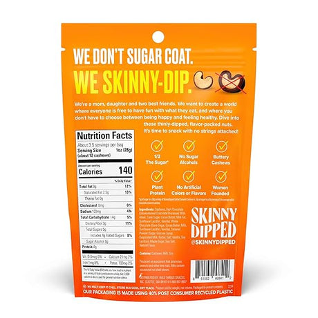 SKINNYDIPPED Salted Caramel Dipped Cashew 3.5 OZ