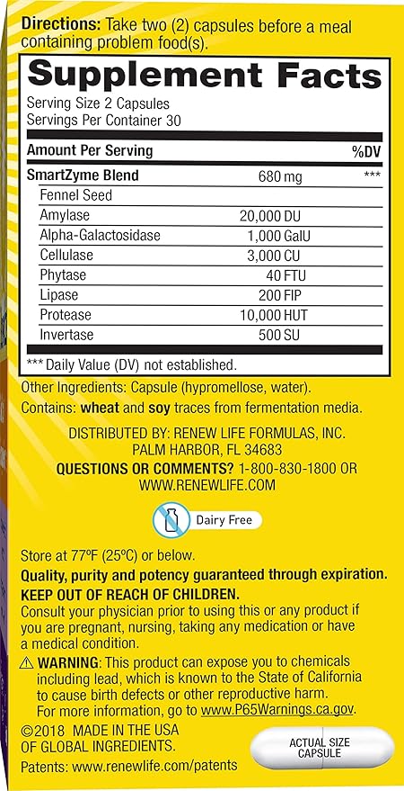 Renew Life GASSTOP 60 CT