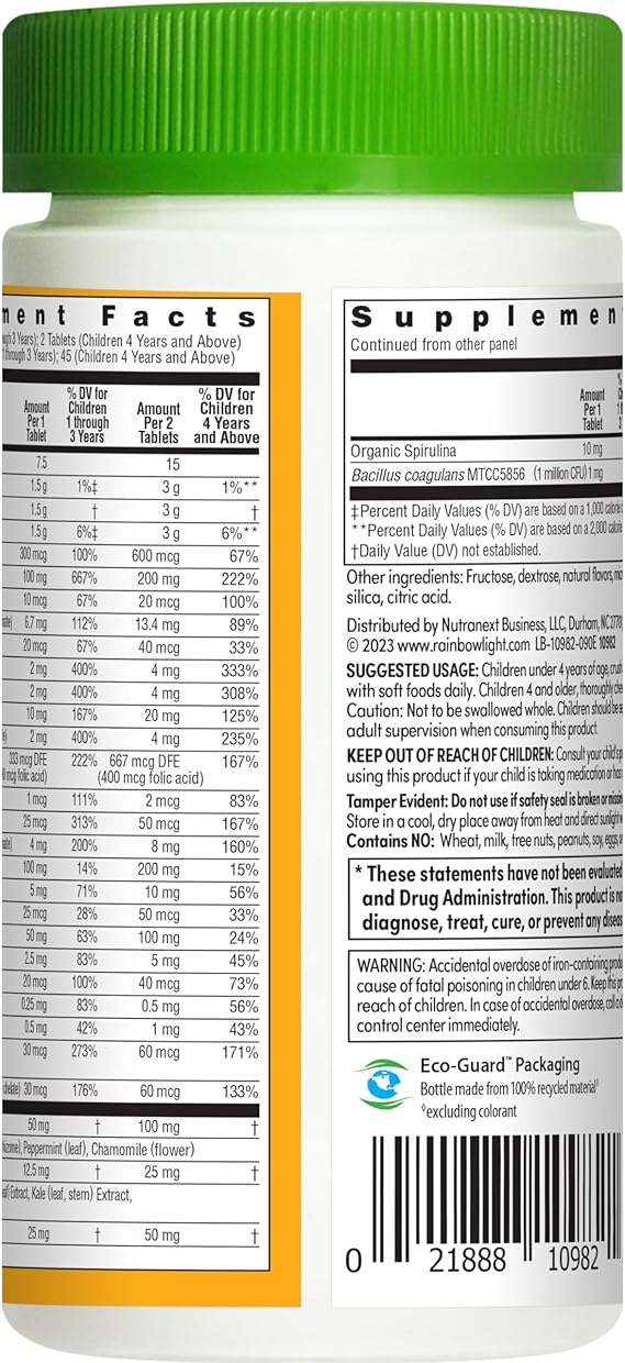 Rainbow Light Kid's One Daily Multivitamin