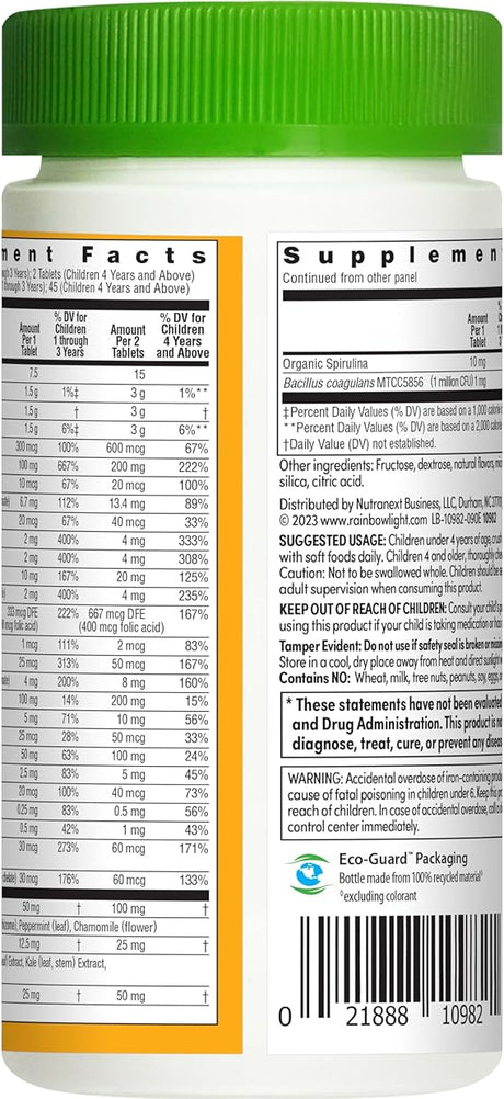 Rainbow Light Kid's One Daily Multivitamin