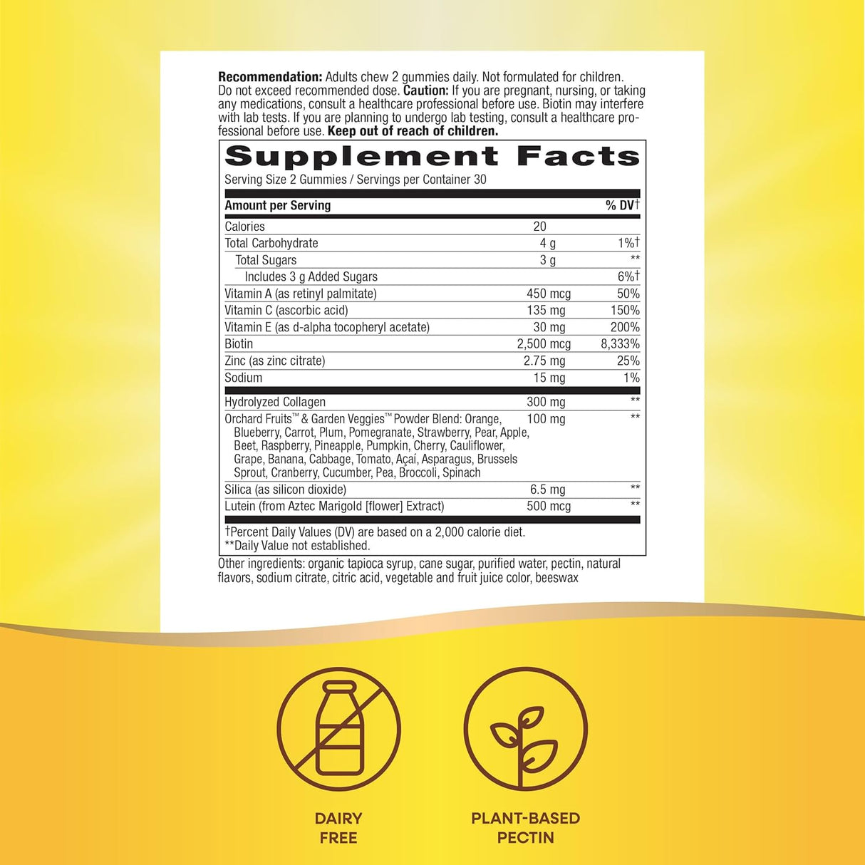 Nature's Way Alive Hair, Skin, Nails Gummies 60 Gummies