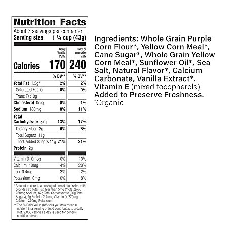 CASCADIAN FARM Berry Vanilla Puffs 10.25 OZ