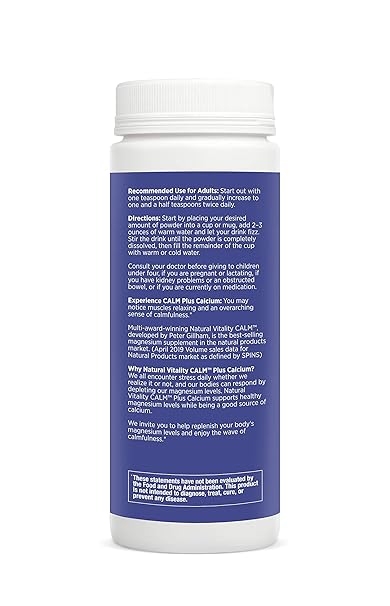 CALM PLUS CALCIUM RASP/LEM  8OZ