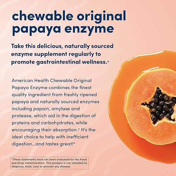 Solgar Original Papaya Enzyme Chewable Tablets 250tablet