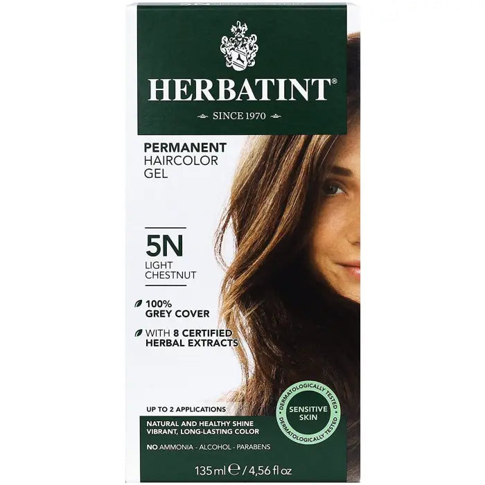HERBATINT NATURAL HAIR COLOR 5N PERM HAIR COLOR LIGHT CHESTNUT 4OZ