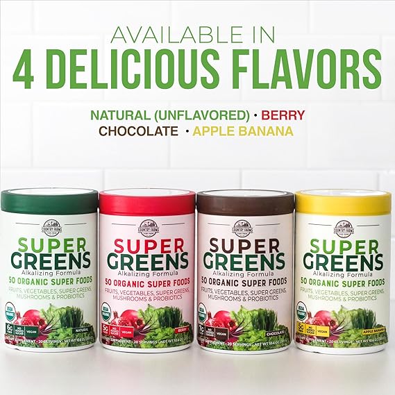 Organic Super Greens Berry Flavor