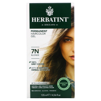 HERBATINT NATURAL HAIR COLOR 7N PERM HAIR COLOR BLONDE 4OZ