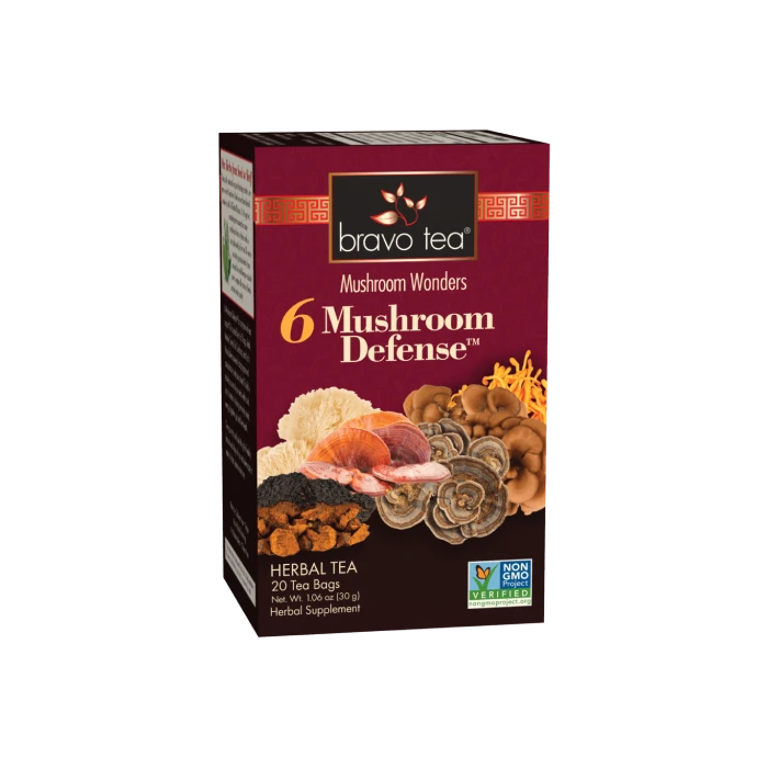 BRAVO TEA Six Mushroom Defense Tea 20 BAG