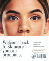 Unscented Whipped Tallow Moisturizer | 100% Natural Skincare: 9oz