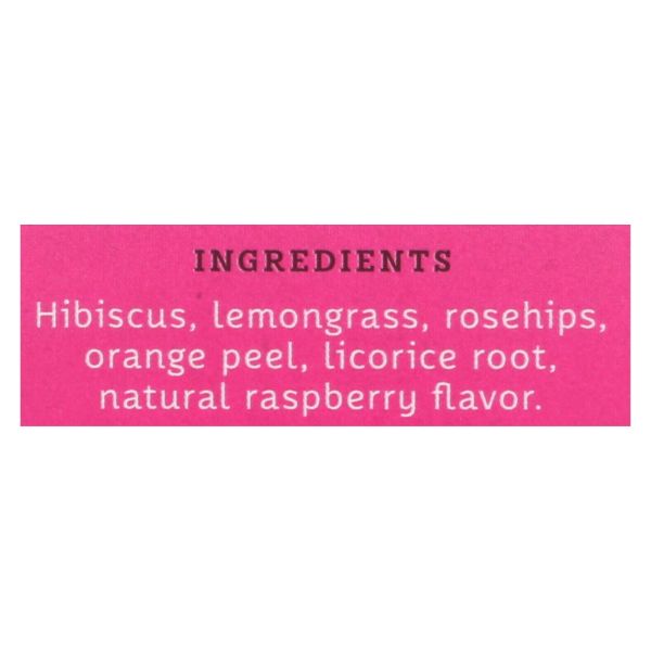 STASH TEA Wild Raspberry Hibiscus Tea Caffeine Free 20 BAG
