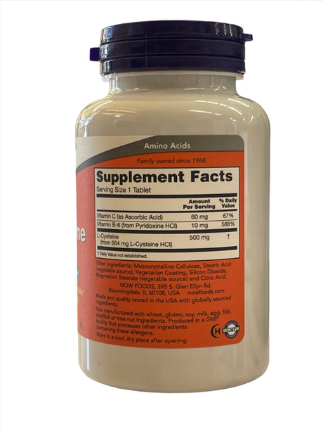 Now L-CYSTEINE 500mg