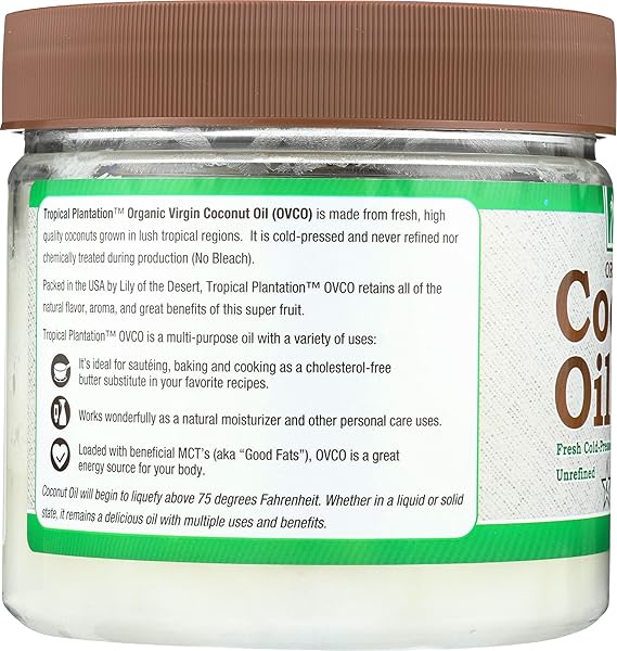 LILY OF THE DESERT ORGANIC VIRGIN COCONUTOIL 25OZ