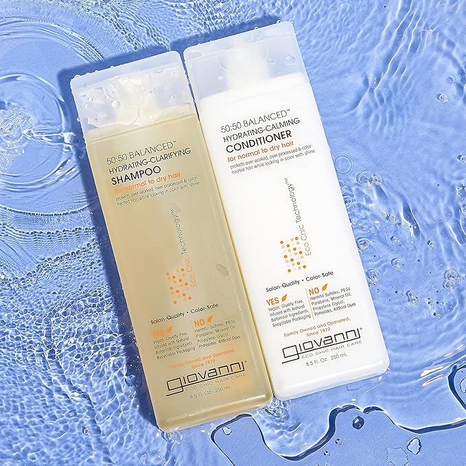 Giovanni 50:50 Balanced Hydrating-Clarifying Shampoo For Normal To Dry Hair