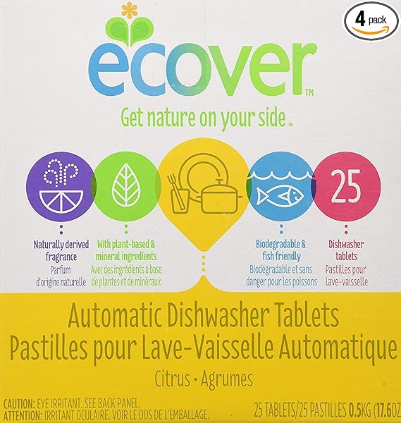 ECOVER Auto Dishwasher, Tab 17.6 OZ
