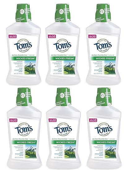TOM'S OF MAINE WICKED FRESH! MOUTHWASH COOL MOUNTAIN MINT 16OZ
