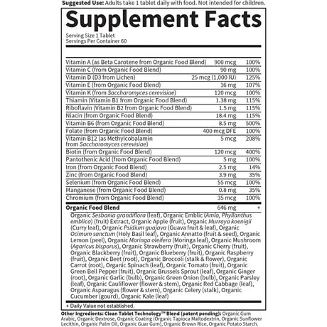 Garden of Life GOL Organics Womens Once Daily 60ct TABLETS