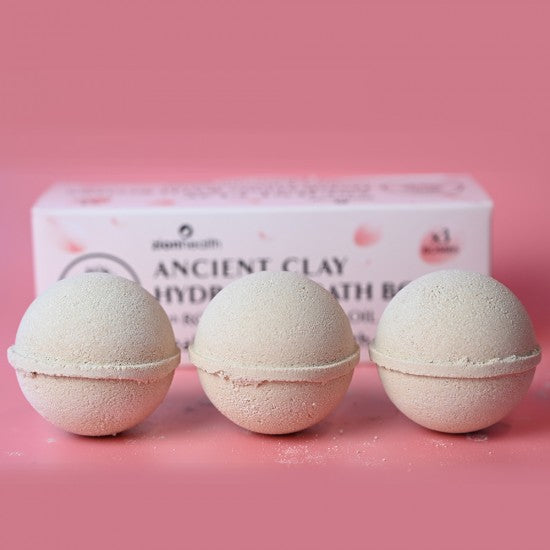 Zion Health Bergamot Rose Hydrating Bath Bombs 3 ct