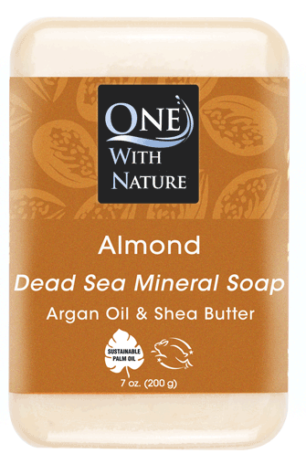 ONE WITH NATURE ALMOND BAR SOAP 7OZ