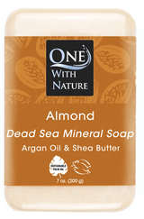 ONE WITH NATURE ALMOND BAR SOAP 7OZ
