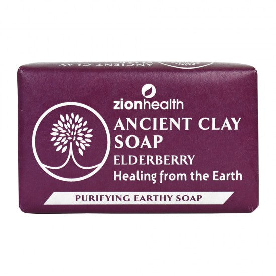 Zion Health Clay Soap Elderberry 6 oz