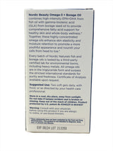 Omega-3 + Borage Oil Nordic Beauty 60 Soft Gels