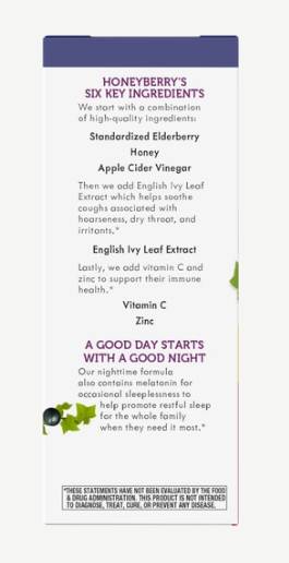 Nature's Way Sambucus® Kids HoneyBerry™ NightTime Cough Syrup TBD 4 Fl Oz