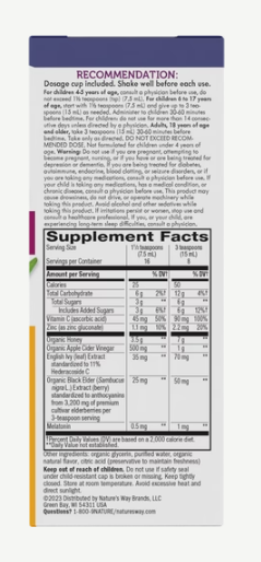 Nature's Way Sambucus® Kids HoneyBerry™ NightTime Cough Syrup TBD 4 Fl Oz