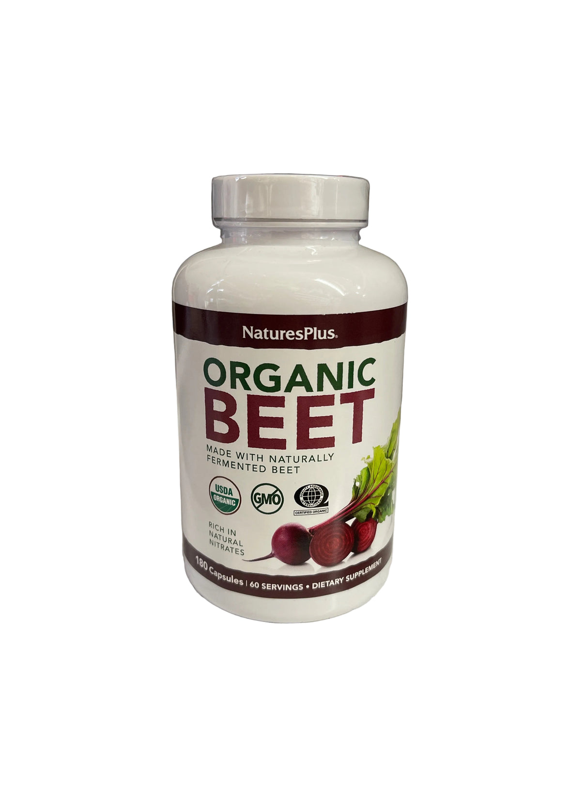 Natures Plus Organic Beet 180 Caps