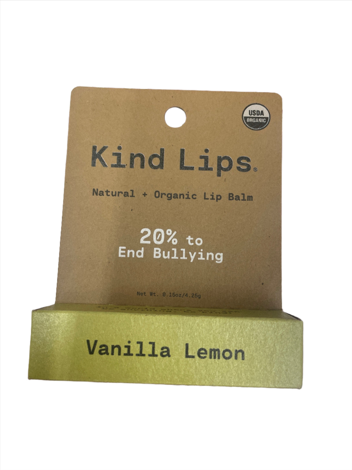 Kind Lips Natural Organic Lip Balm Vanilla Lemon