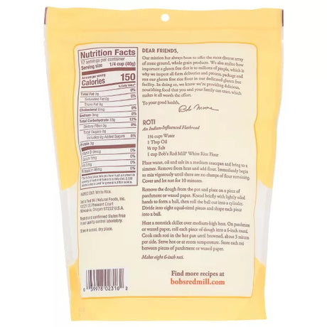 BOB`S RED MILL White Rice, Stone Ground 24 OZ