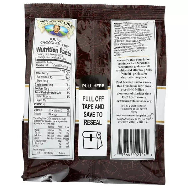 NEWMAN`S OWN Double Chocolate Chip 7 OZ