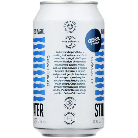 OPEN WATER Aluminum Can 12 OZ