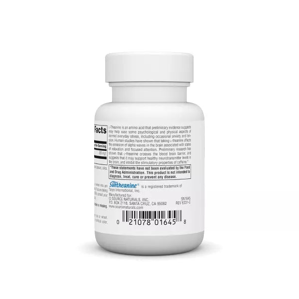 SOURCE NATURALS L-THEANINE CAPS 200MG 30C