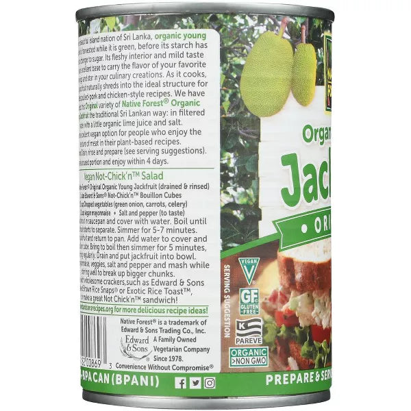 NATIVE FOREST Young Jackfruit 14 OZ