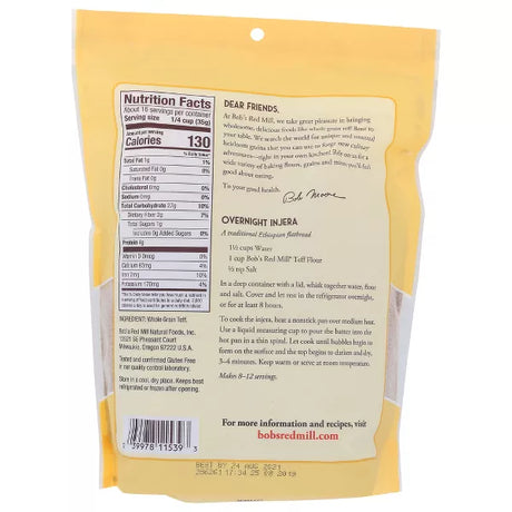 BOB`S RED MILL Teff Flour 20 OZ