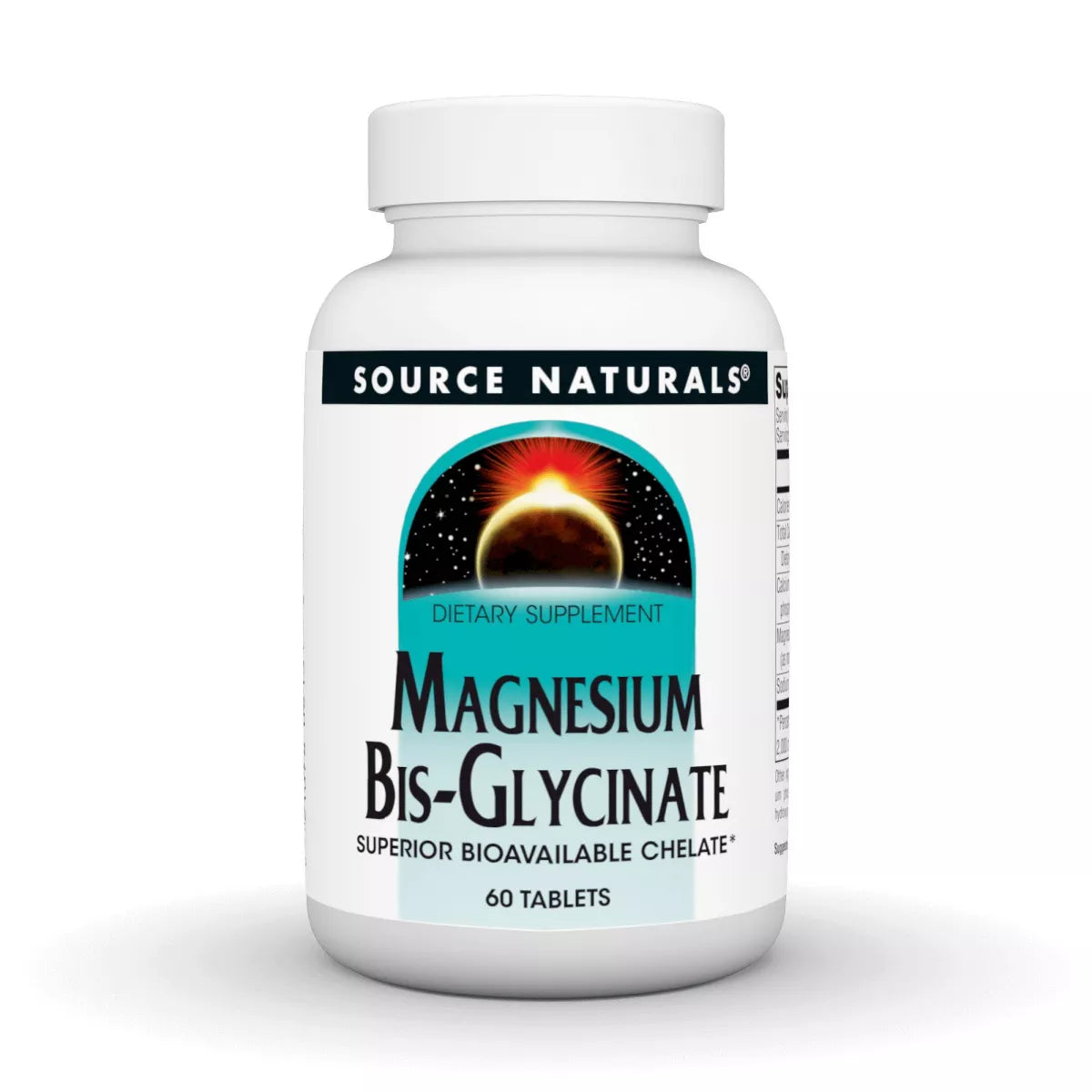 SOURCE NATURALS MAGNESIUM BIS-GLYCINATE 60T