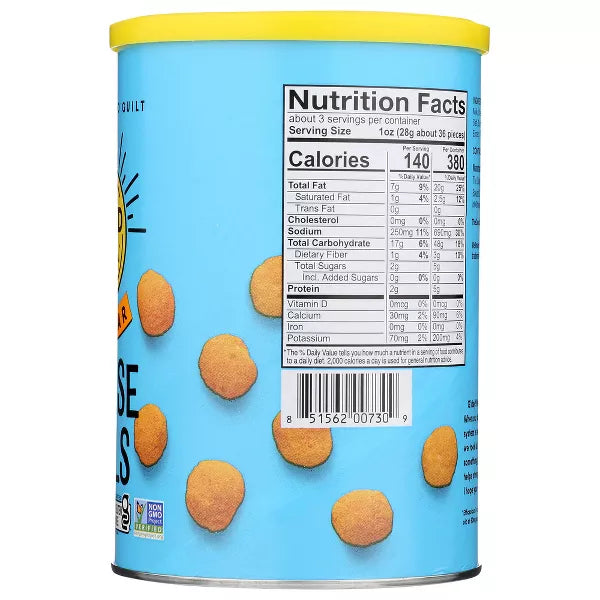 THE GOOD CRISP COMPANY Cheddar Cheese Balls 2.75 OZ