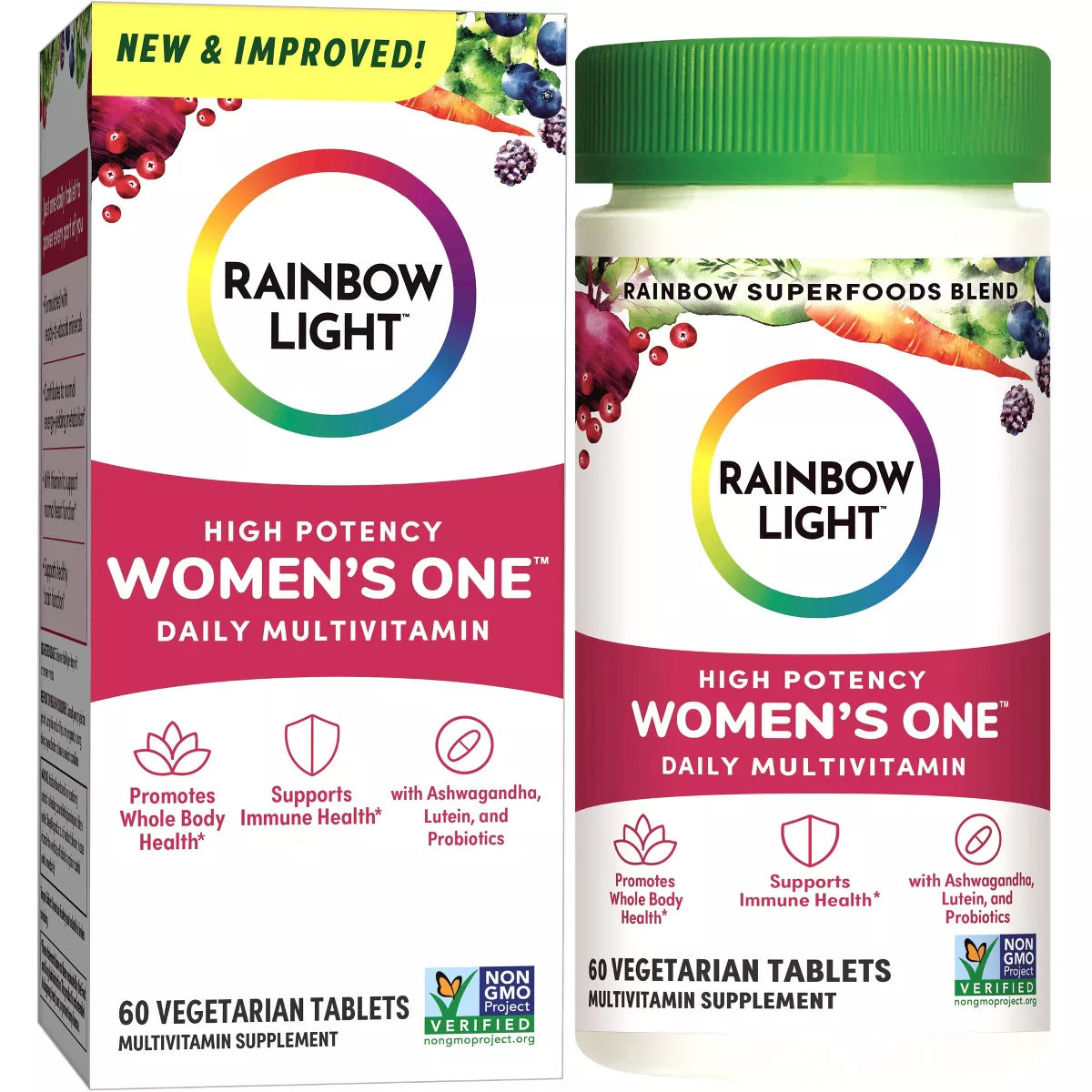 Rainbow Light HIGH POTENCY WOMEN’S ONE 50+ DAILY MULTIVITAMIN 60CT