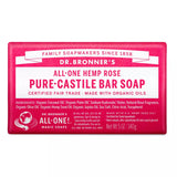 DR. BRONNER'S MAGIC SOAPS ORGANIC CASTILE BAR SOAP ROSE 5OZ