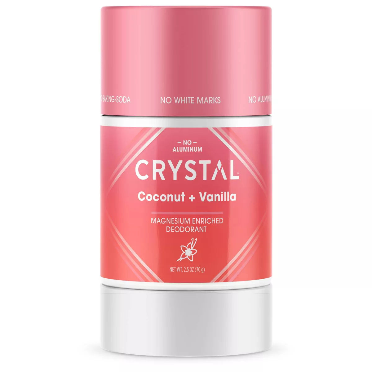 CRYSTAL MAGNESIUM ENRICHED DEODORANT COCONUT VANILLA 2.5OZ