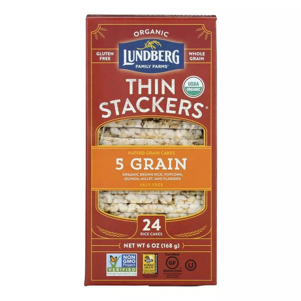 LUNDBERG FAMILY FARMS Thin Stackers, Five Grain 6/6 OZ