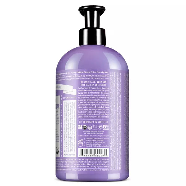 DR. BRONNER'S MAGIC SOAPS ORGANIC BODY SOAP LAVENDER 24OZ