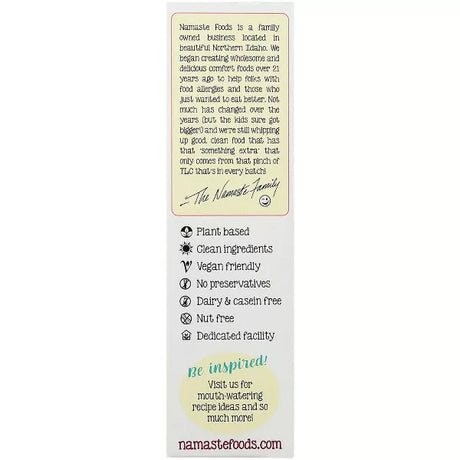 NAMASTE FOODS Spice Cake (w/Carrot Cake Option) 26 OZ